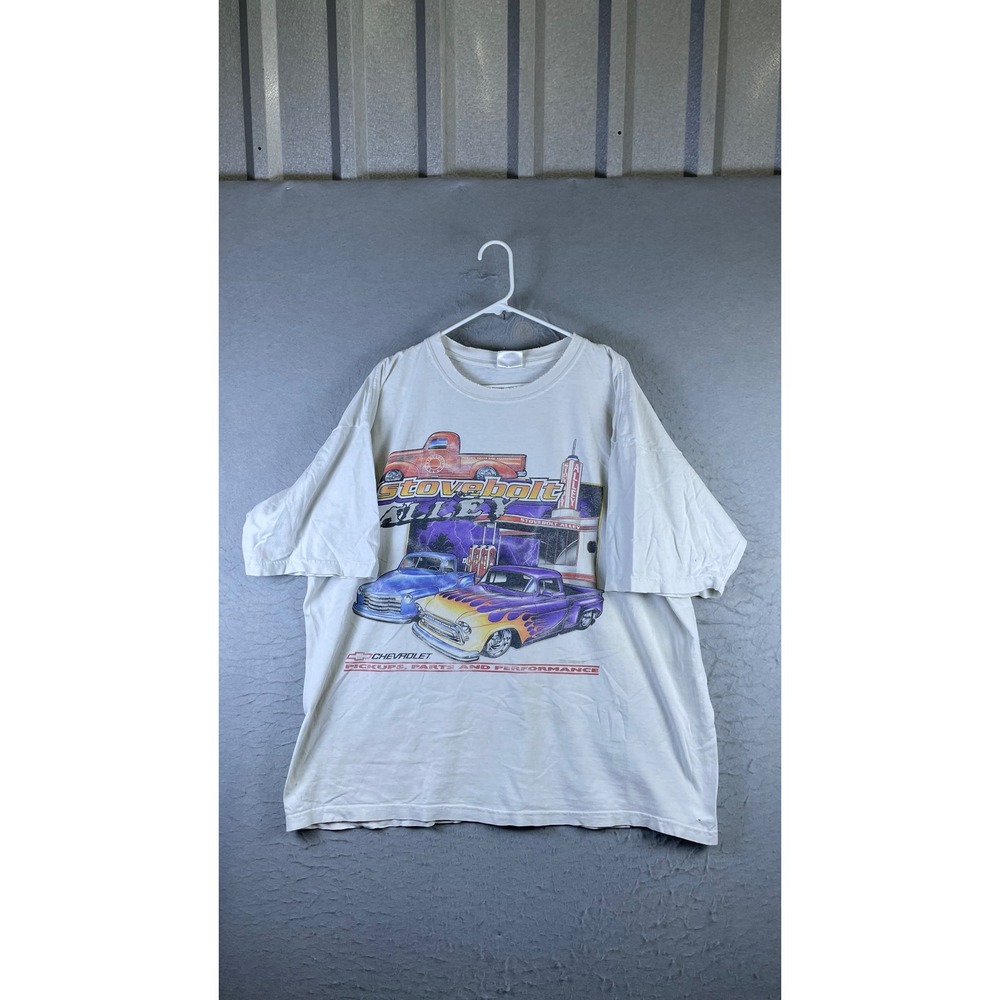 Royal Avalon T-Shirt Mens XXL White Fair Chevrolet Stovebolt Alley Graphic Tee